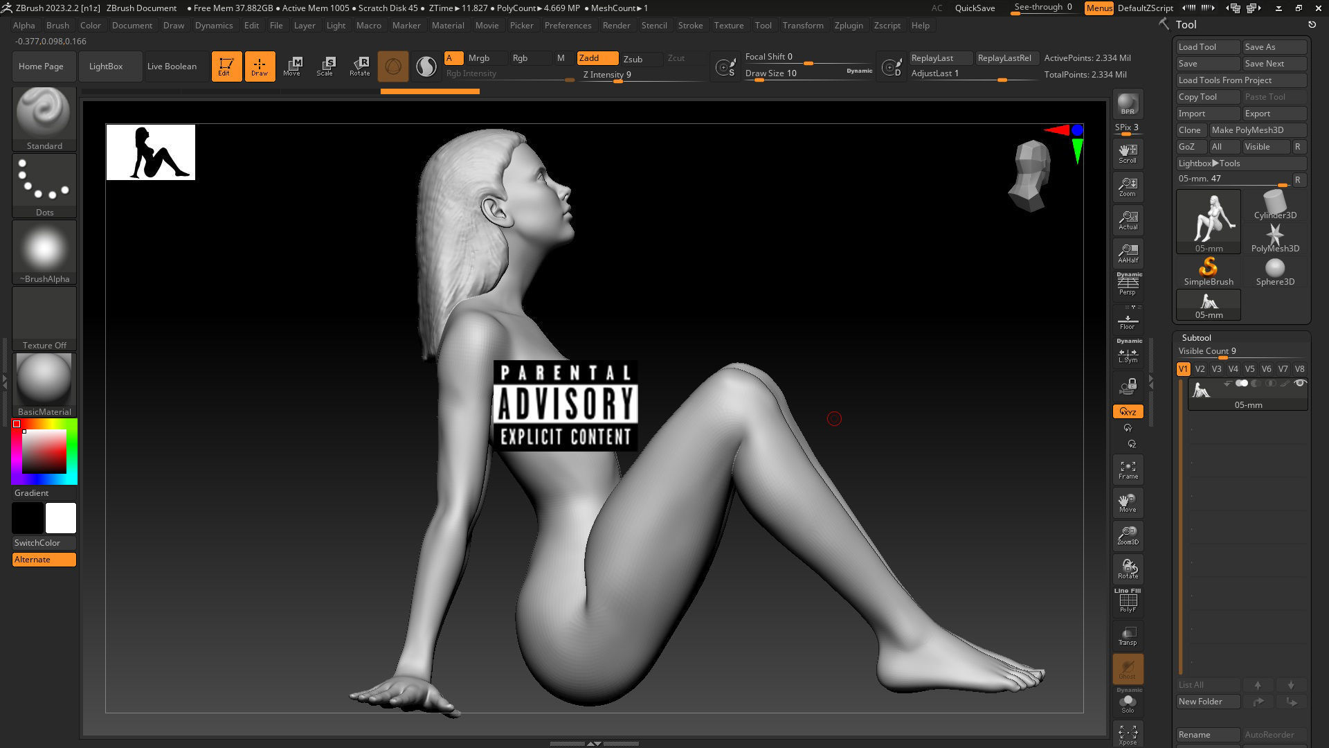 Sexy girl on STL 05 3D print model_7