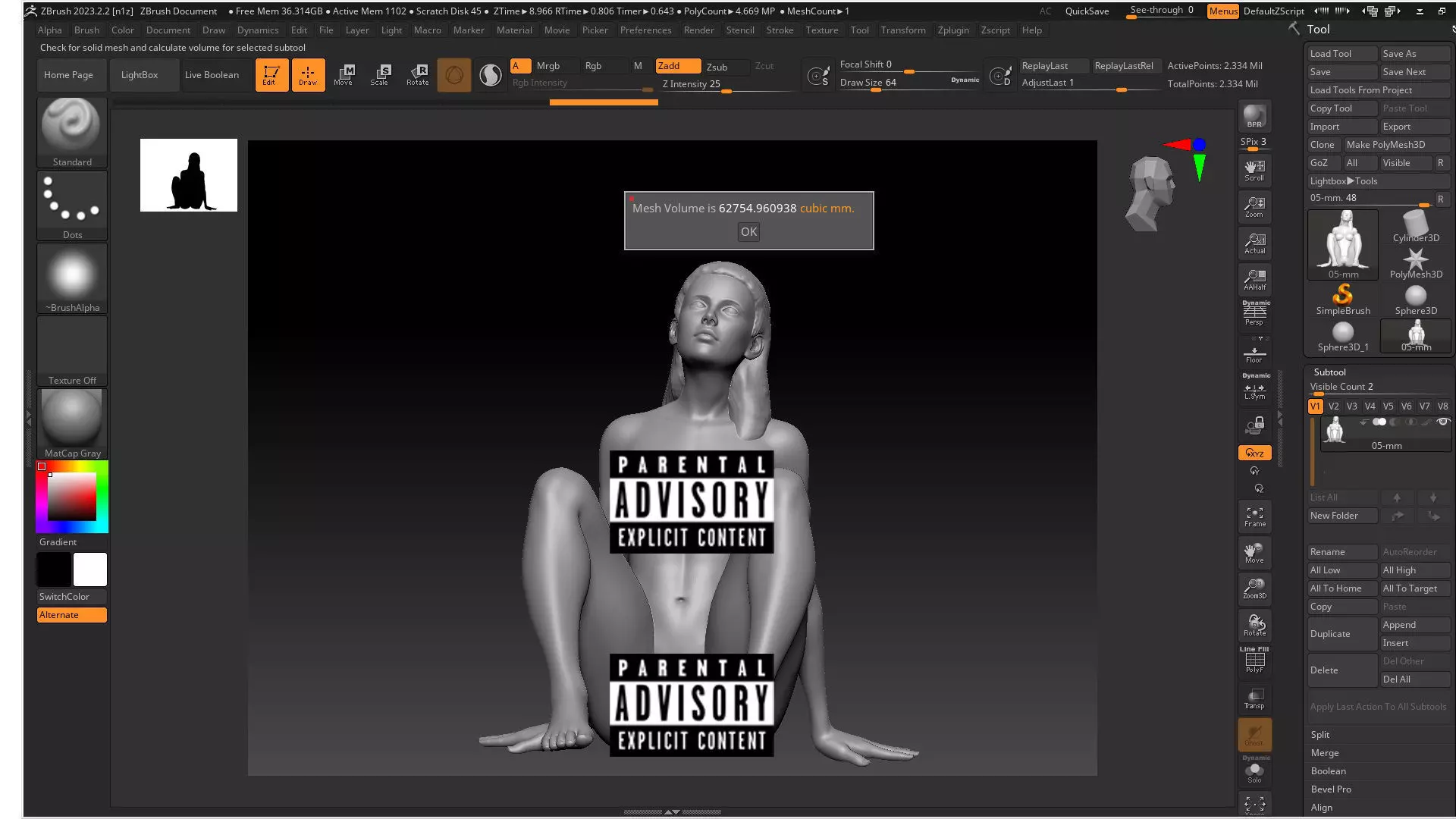 Sexy girl on STL 05 3D print model_0