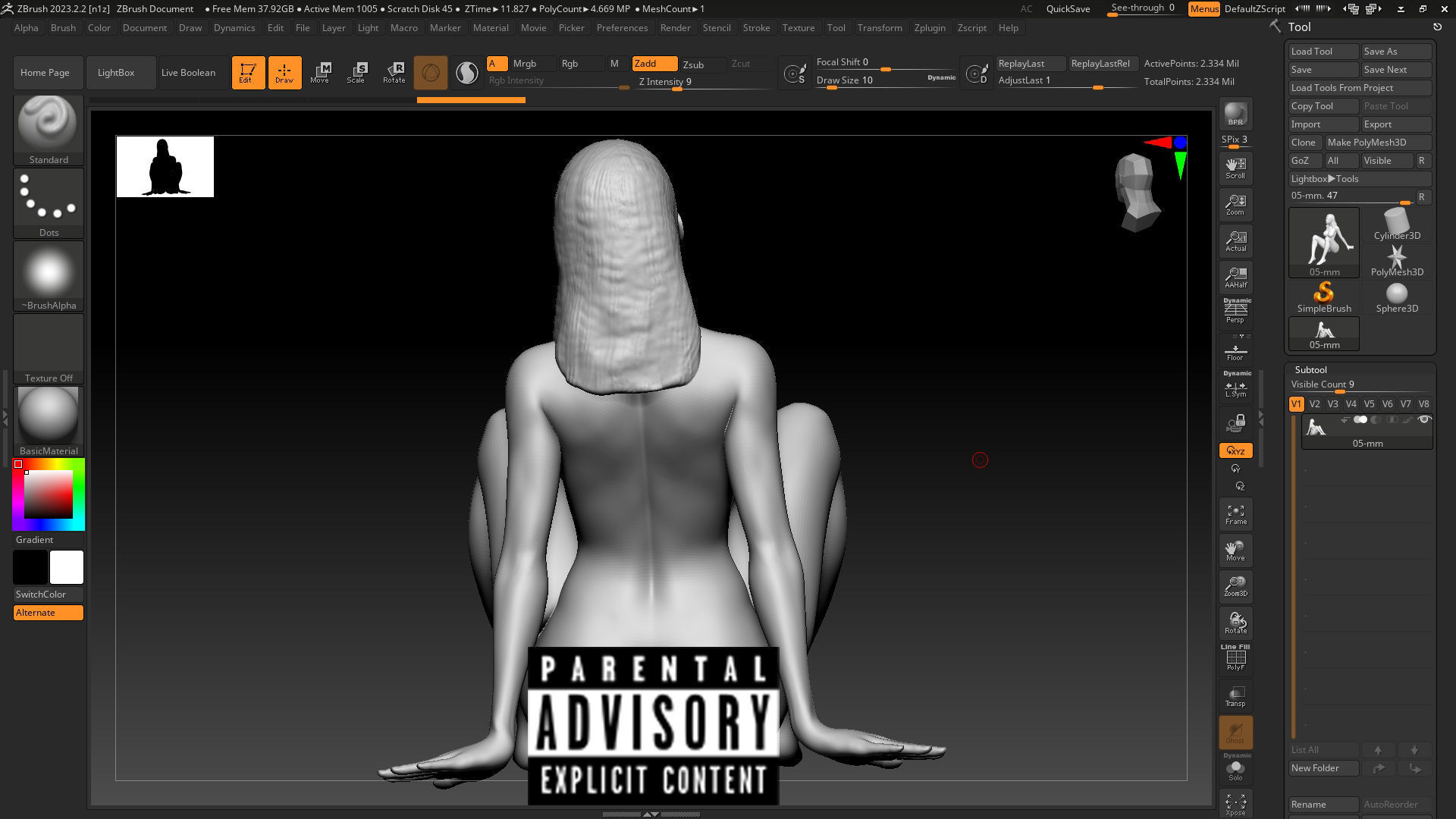 Sexy girl on STL 05 3D print model_6