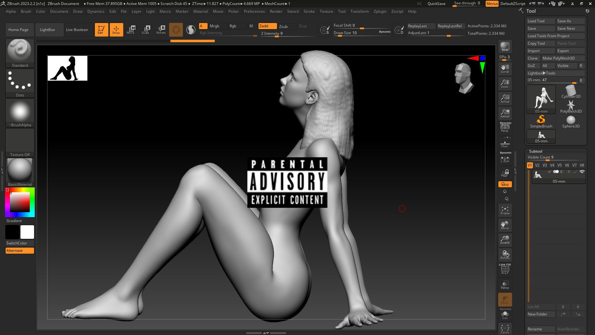 Sexy girl on STL 05 3D print model_5