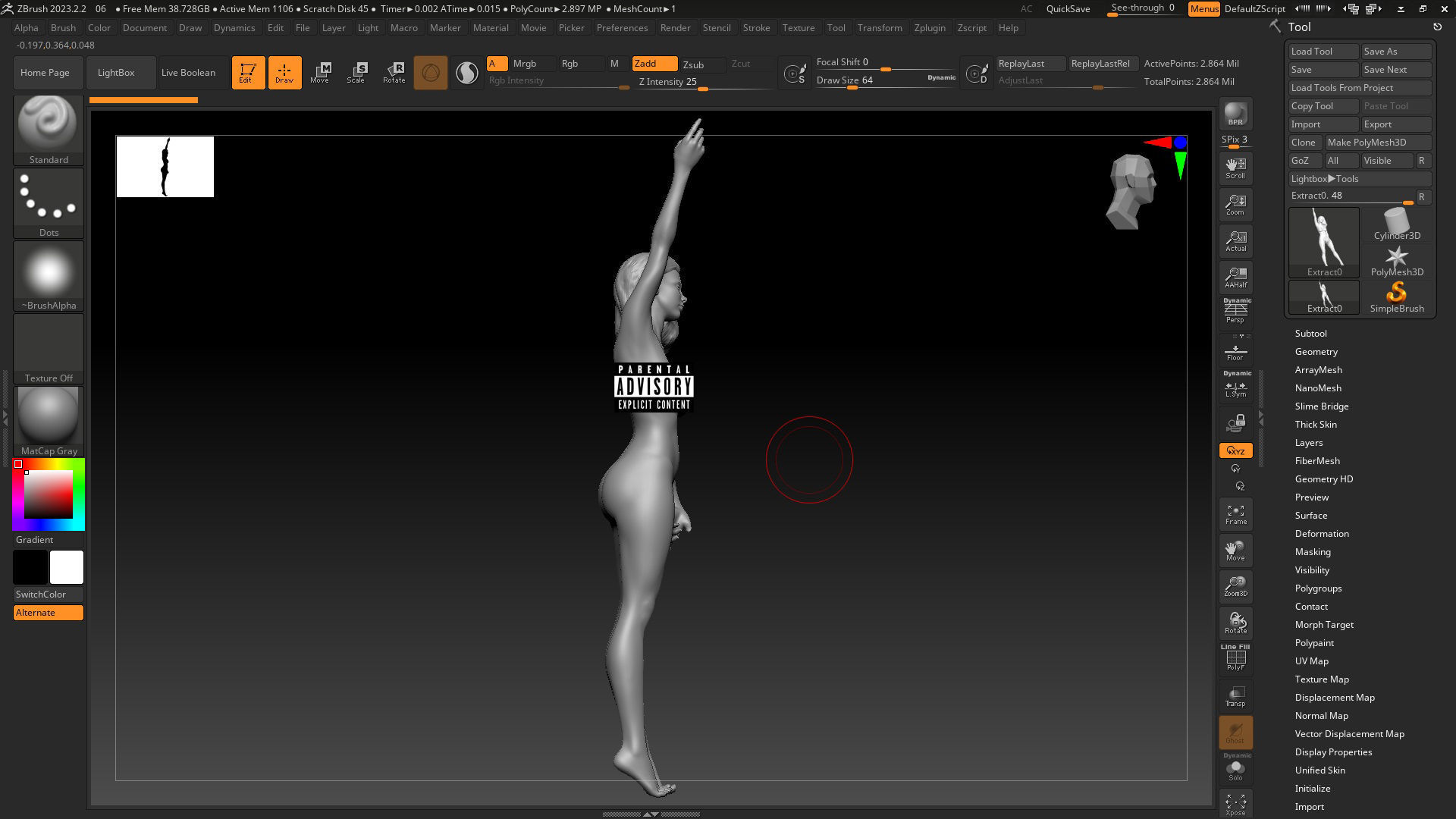 Sexy girl on STL 06 3D print model_3