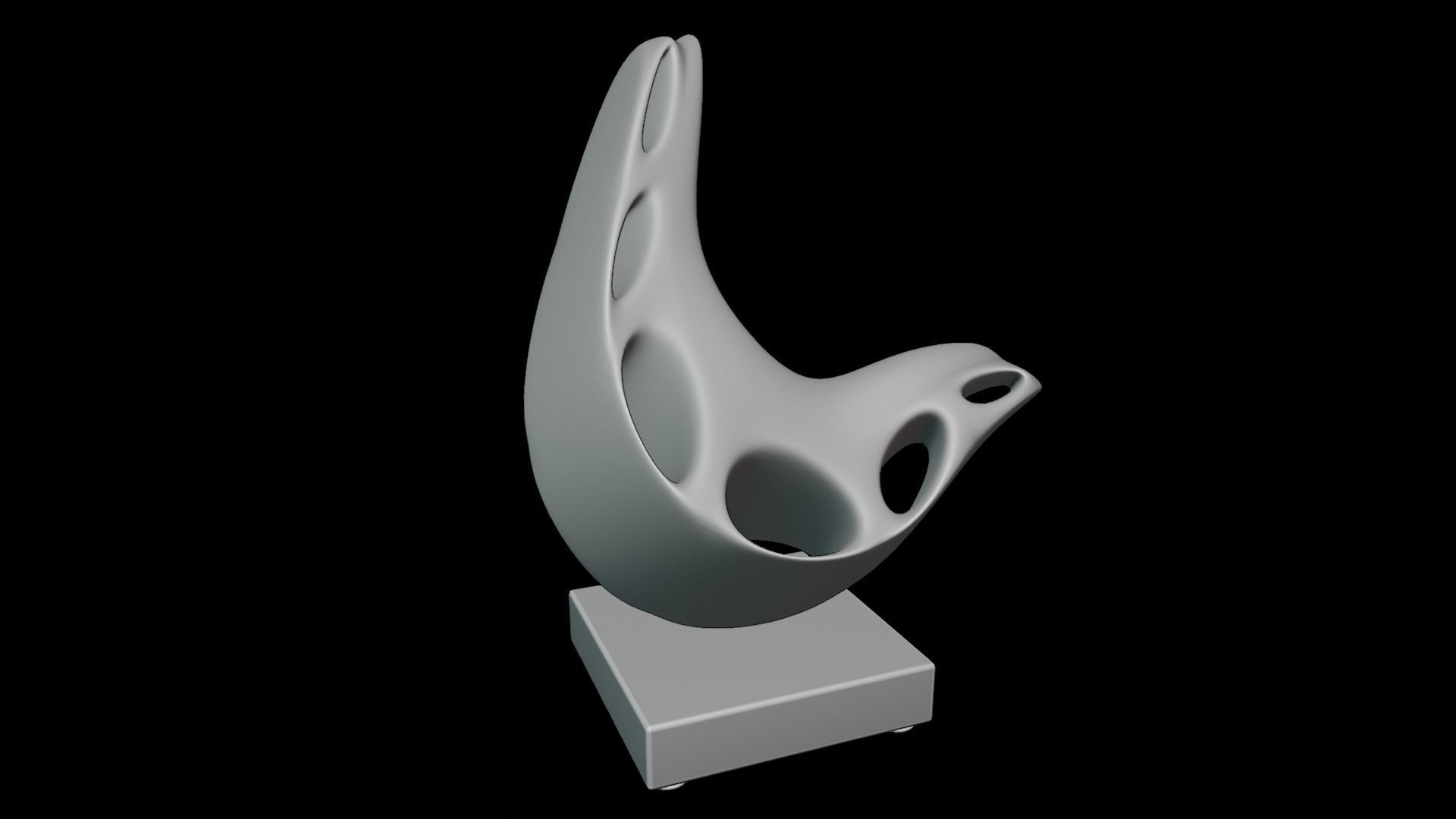 Modern Art Sculpture 3D model_6