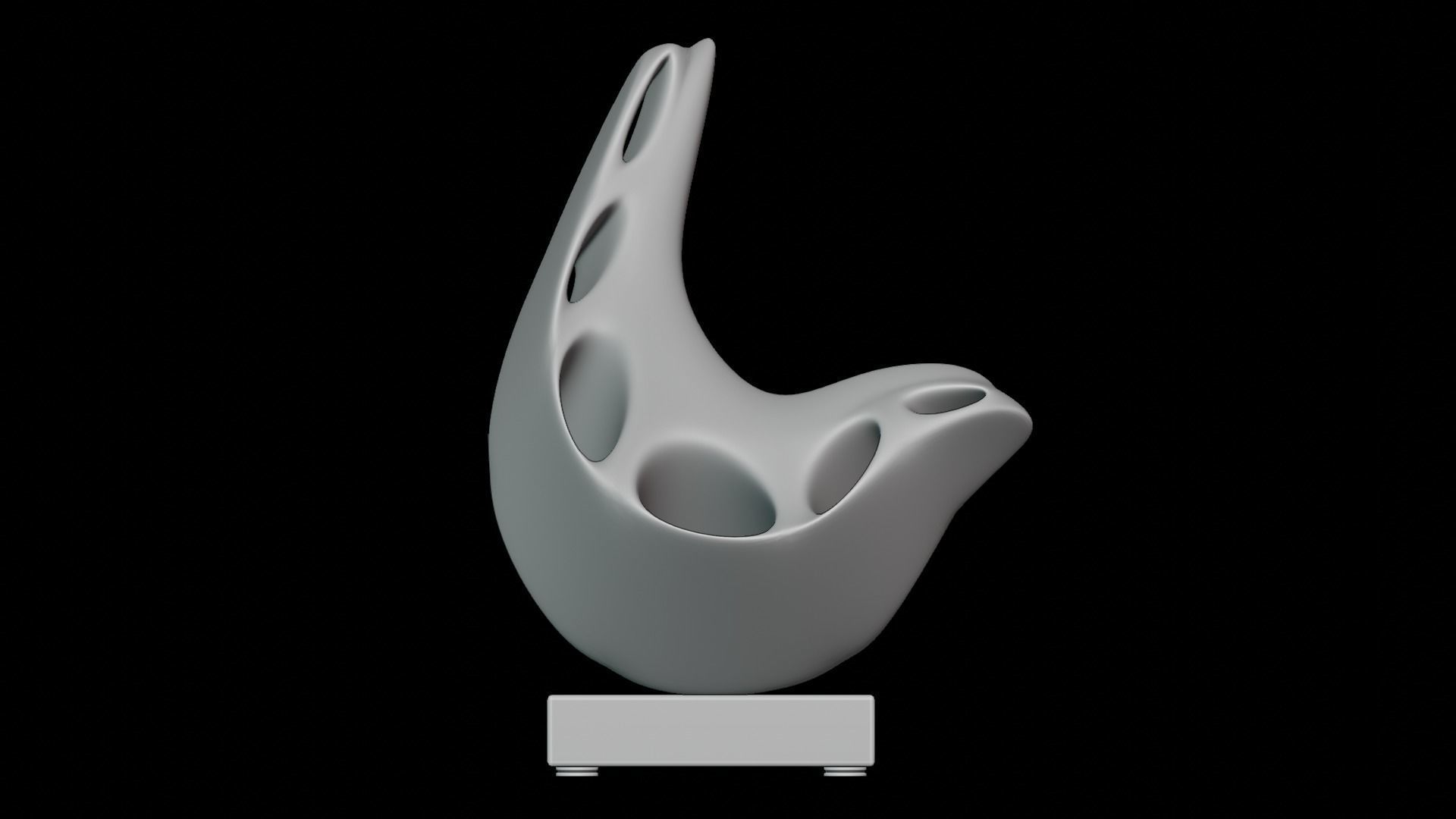 Modern Art Sculpture 3D model_3