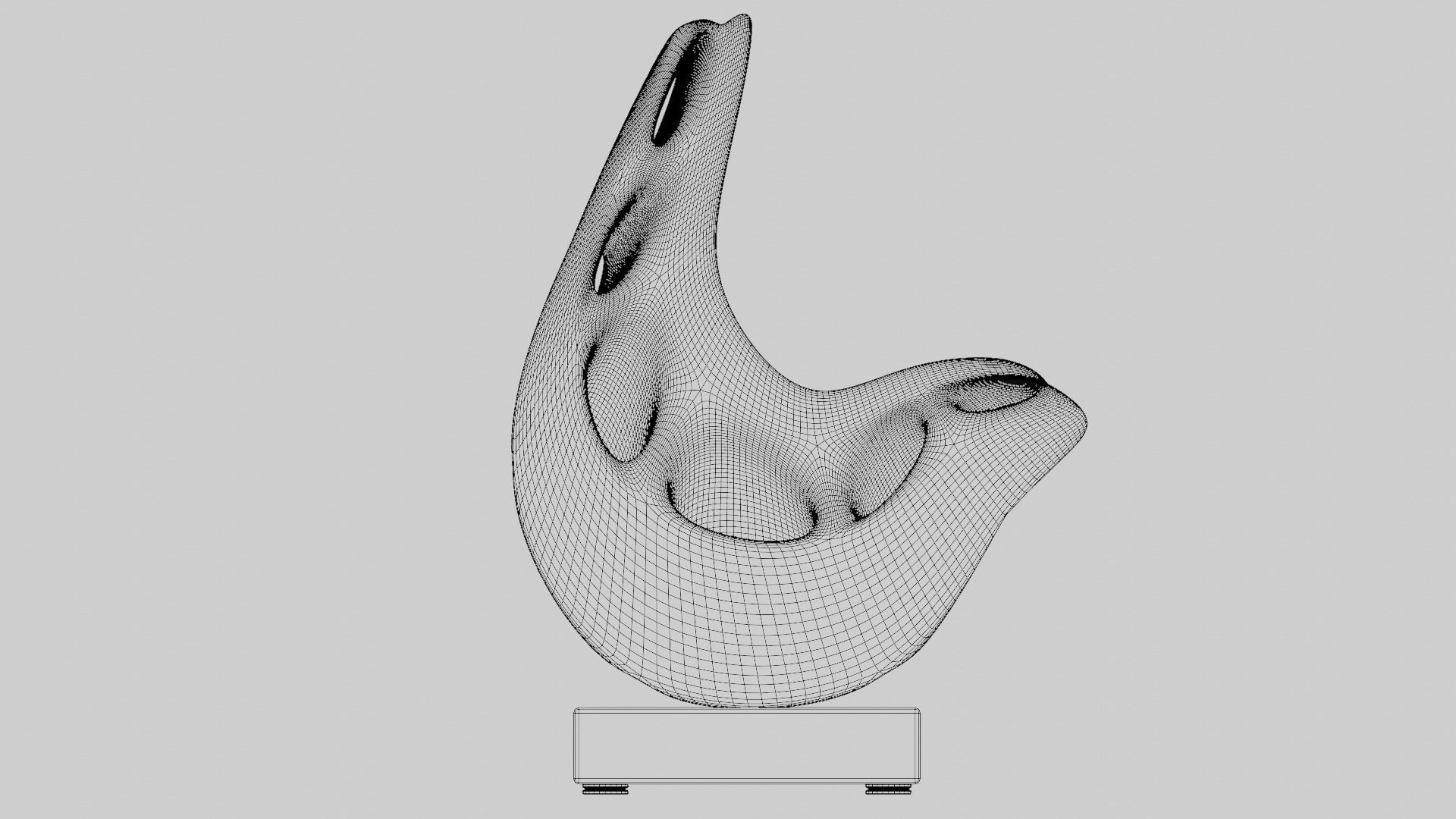 Modern Art Sculpture 3D model_8