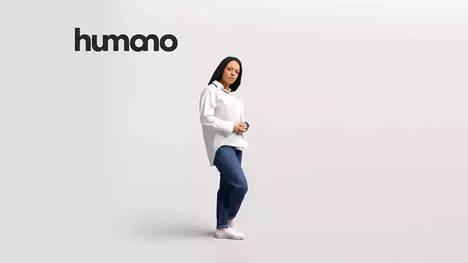 Humano business woman standing talking - office -08045-41