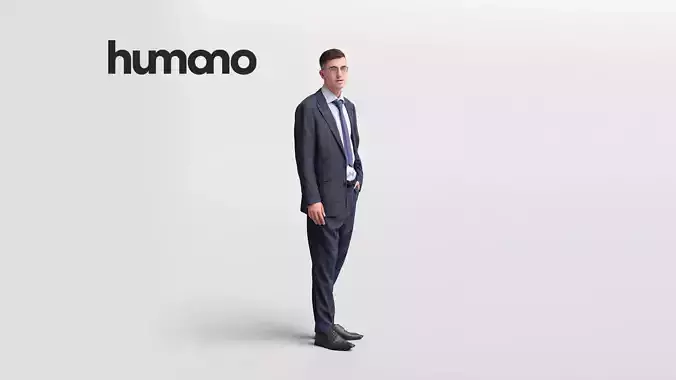 Humano business man standing talking - office -03620-31