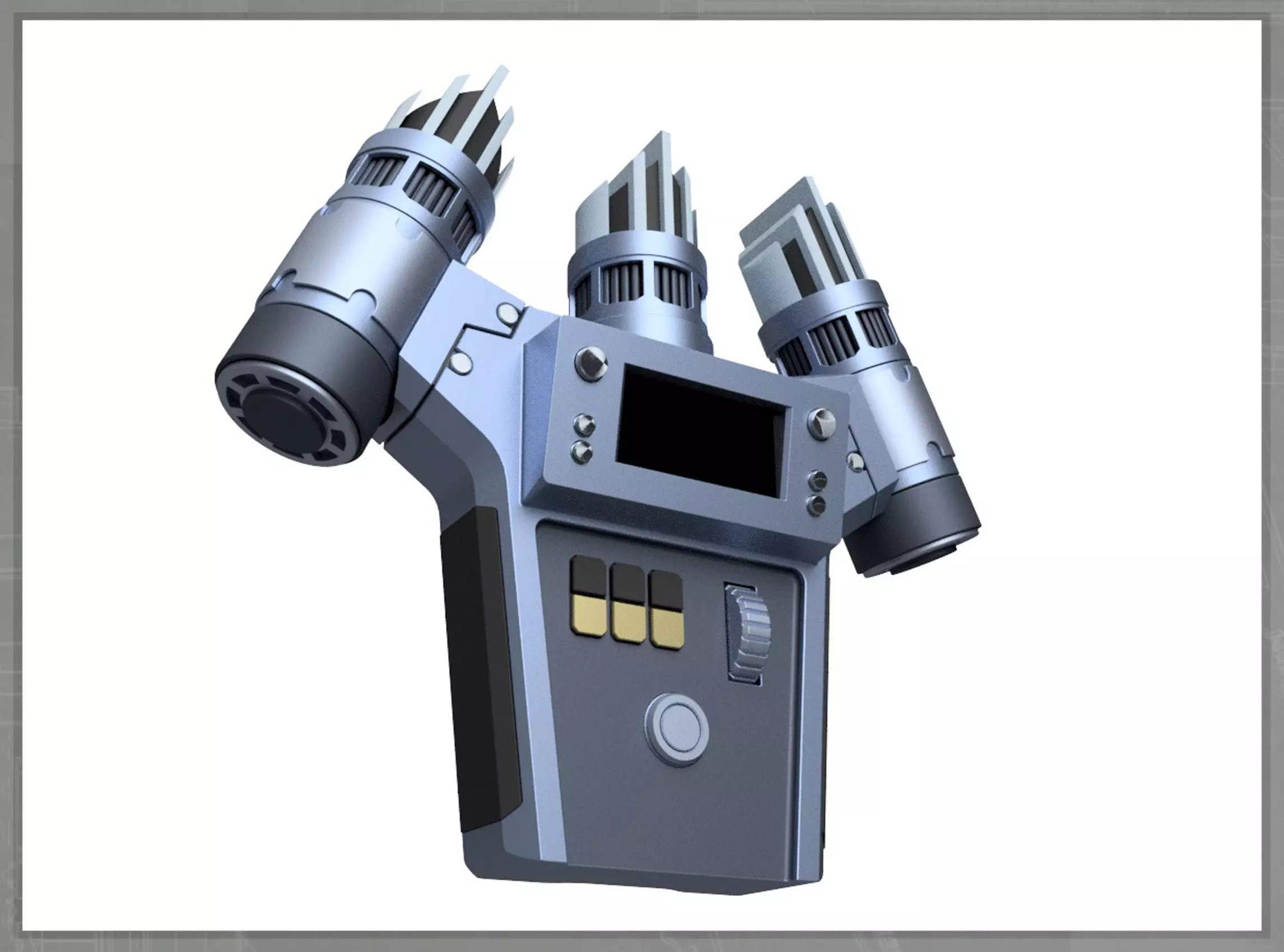 Strange New Trident Scanner HOLLOW 3D print model_0