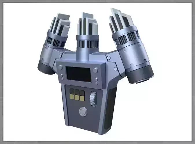 Strange New Trident Scanner SOLID 3D print model
