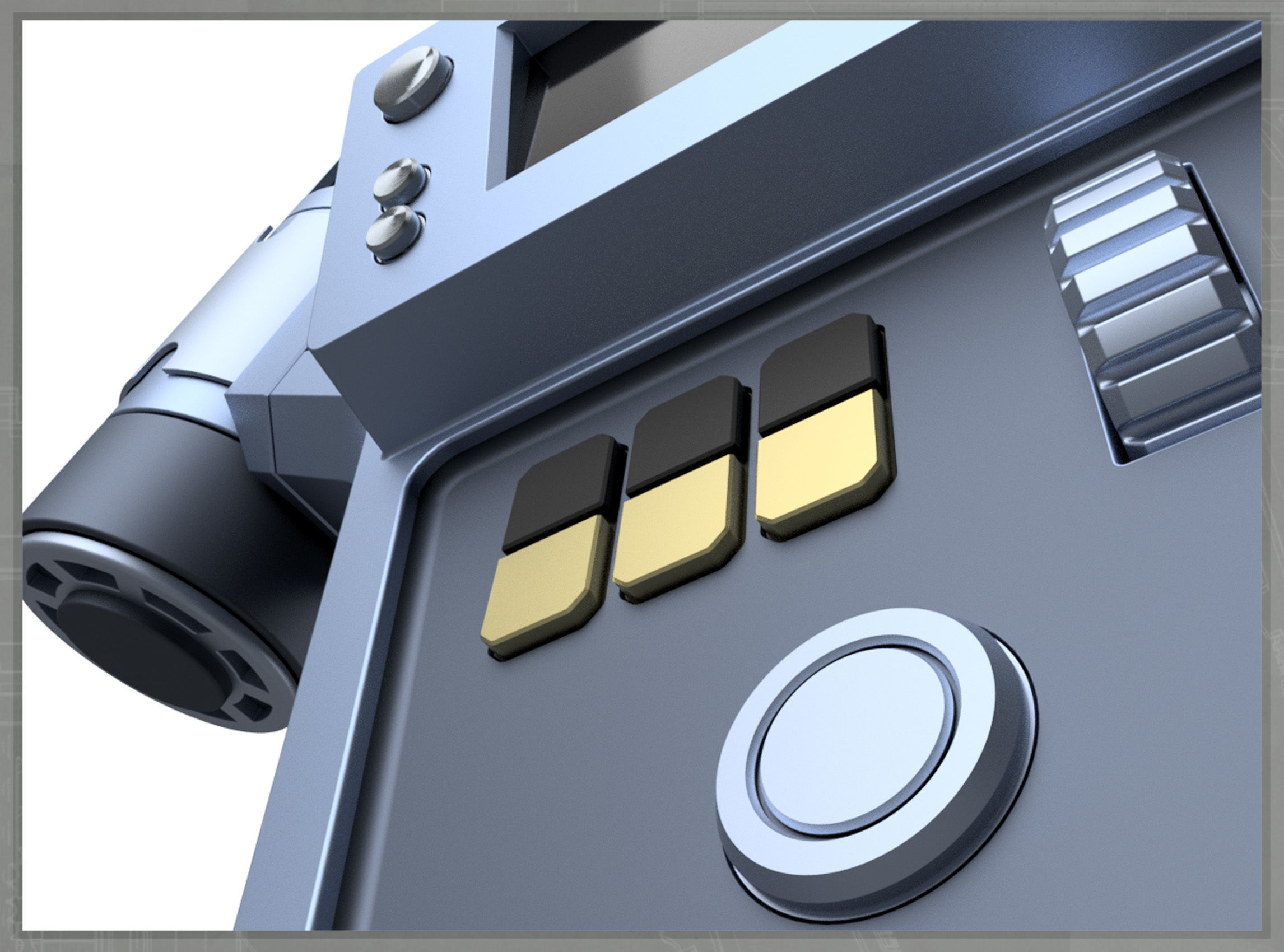 Strange New Trident Scanner SOLID 3D print model_7