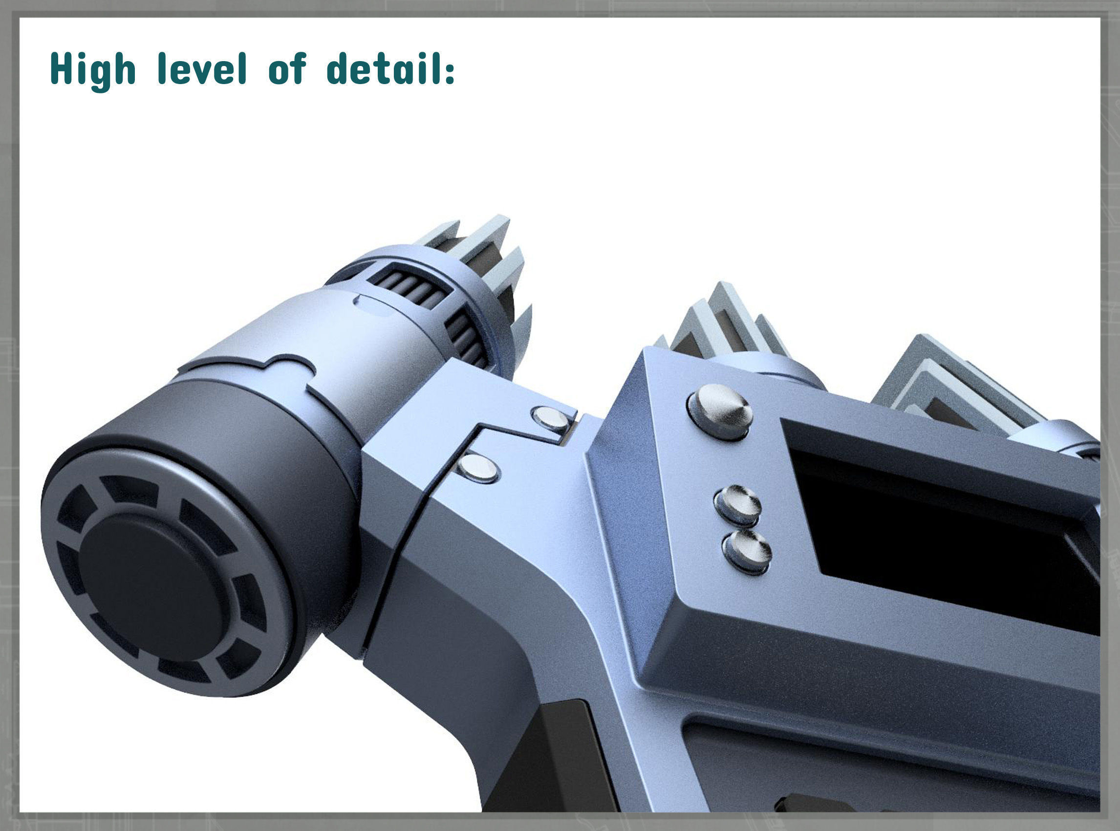 Strange New Trident Scanner SOLID 3D print model_5