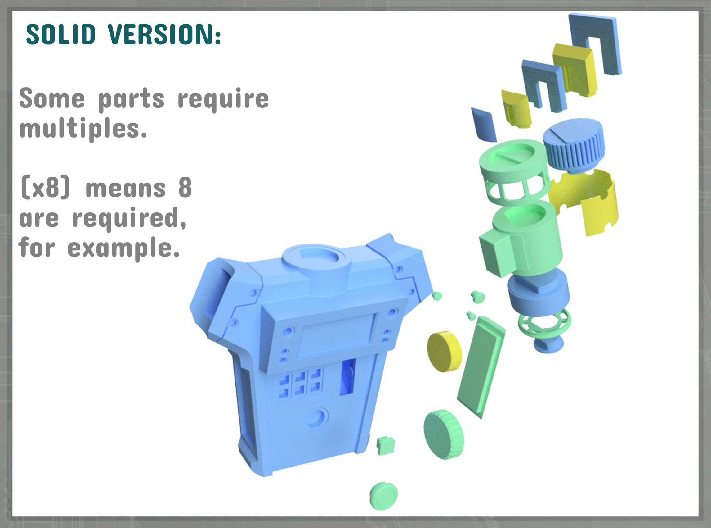 Strange New Trident Scanner SOLID 3D print model_9