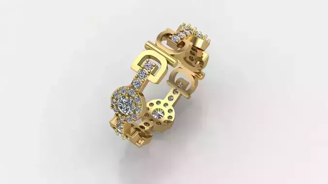 D and G fashion Ring  3d pring 