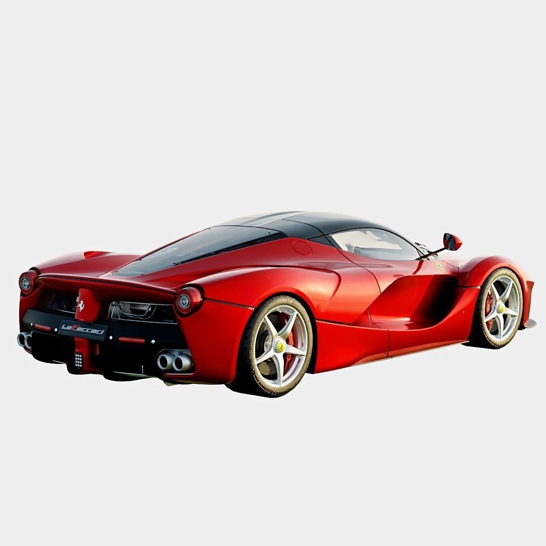 Ferrari LaFerrari 2014 Basic Trim Low-poly 3D model_1