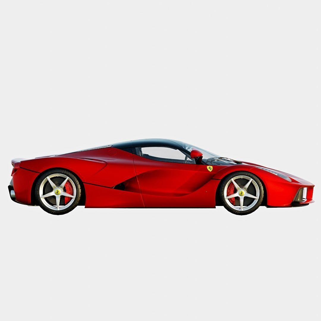 Ferrari LaFerrari 2014 Basic Trim Low-poly 3D model_3