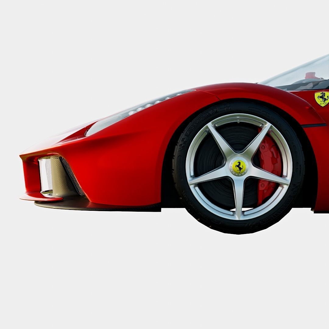 Ferrari LaFerrari 2014 Basic Trim Low-poly 3D model_7