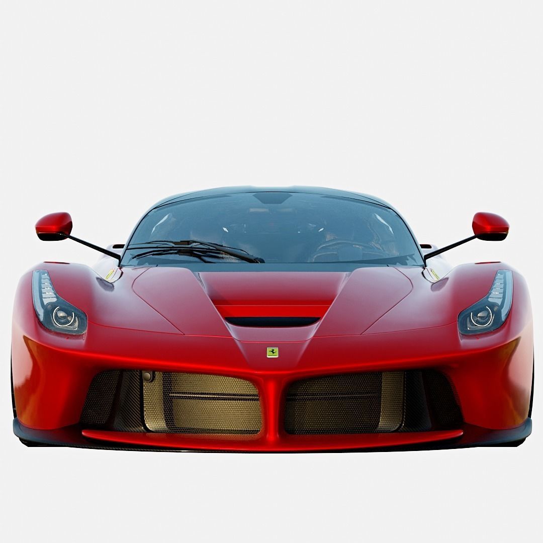 Ferrari LaFerrari 2014 Basic Trim Low-poly 3D model_4