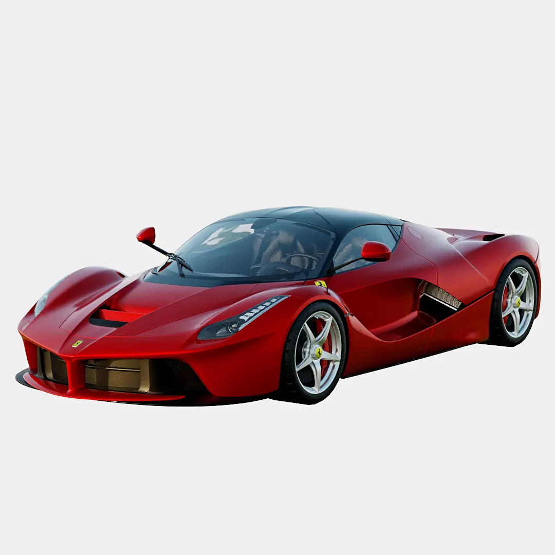 Ferrari LaFerrari 2014 Basic Trim Low-poly 3D model_0