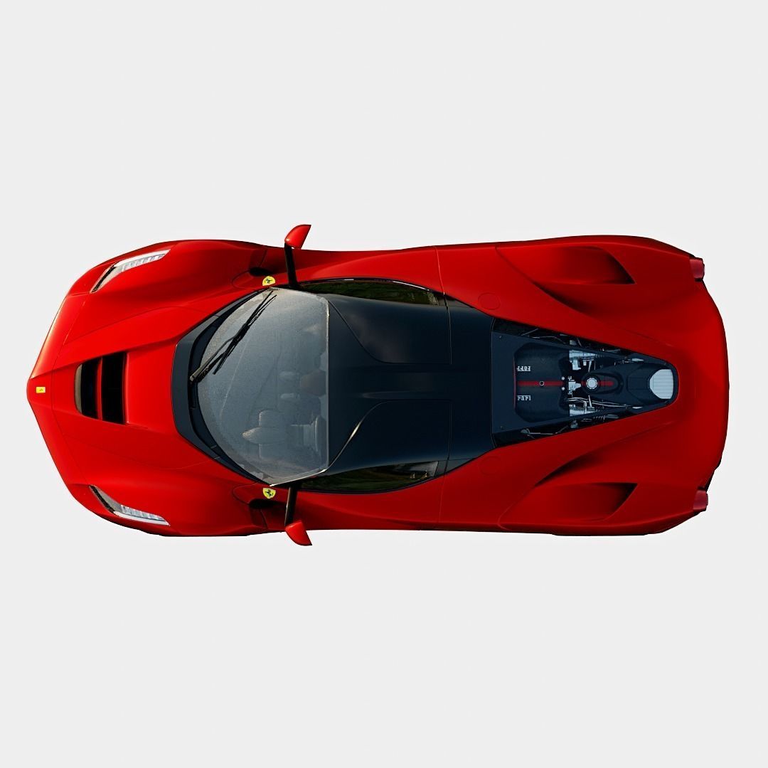 Ferrari LaFerrari 2014 Basic Trim Low-poly 3D model_6