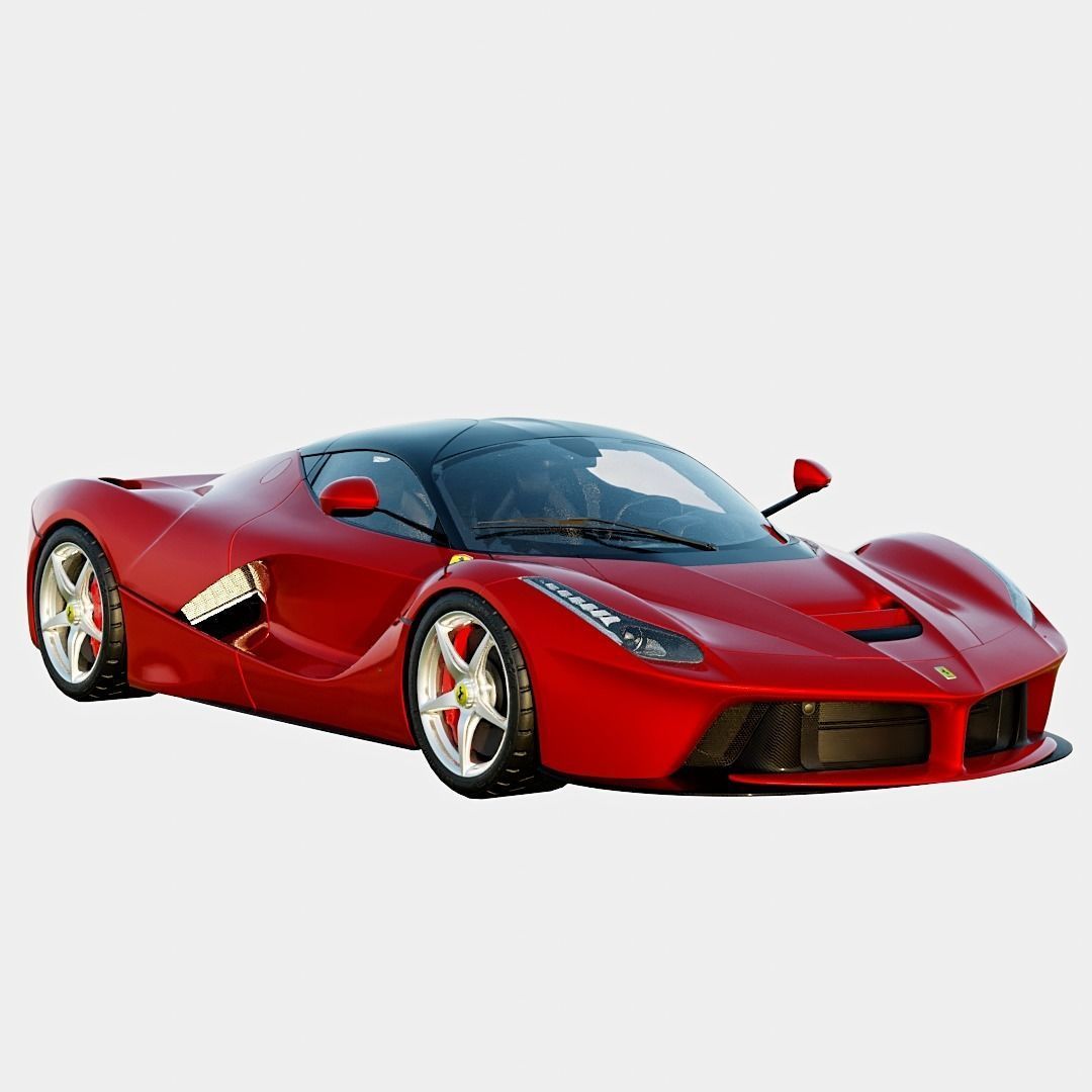 Ferrari LaFerrari 2014 Basic Trim Low-poly 3D model_2