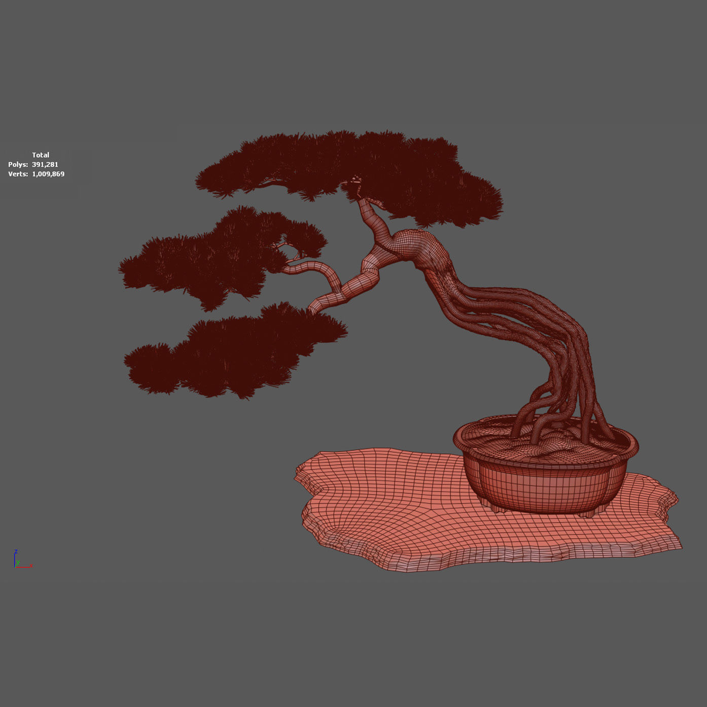 Bonsai 04 - PBR - Midpoly - HQ 3D model_12