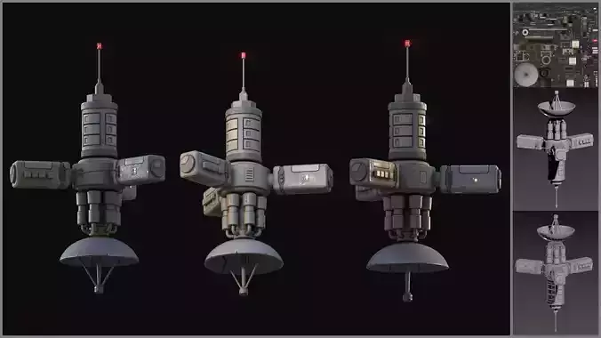 Simple Stylized Satellite