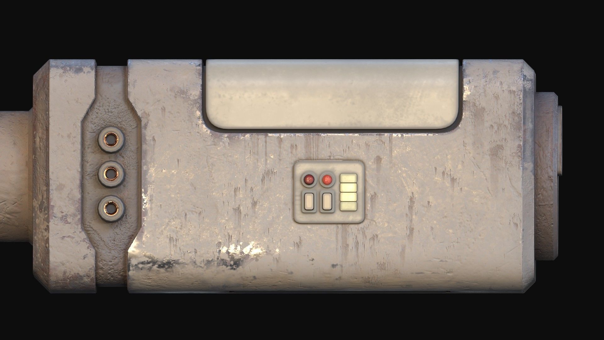 Simple Stylized Satellite Low-poly 3D model_16