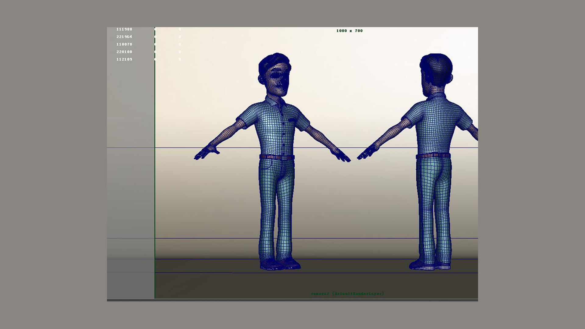 Cartoon boss bearded man suit man animated character 3D model_2