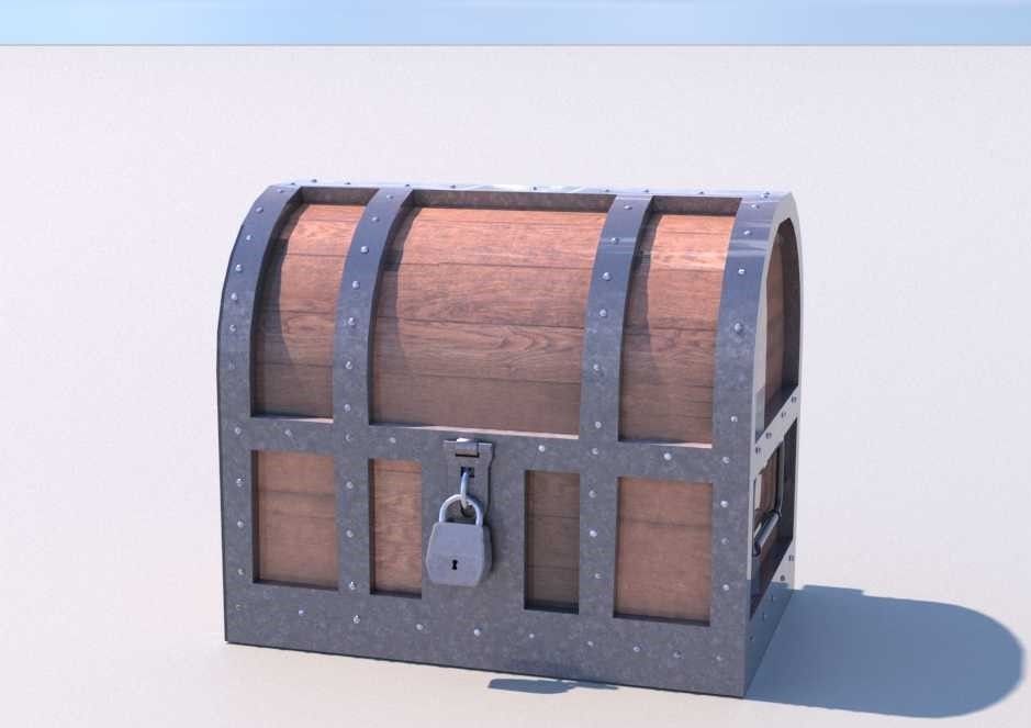 treasure chests 3D model_2