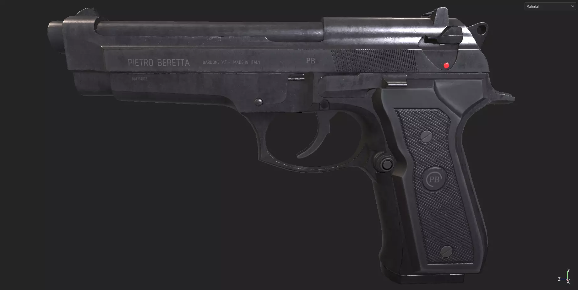 Berretta 92FS11 Free low-poly 3D model