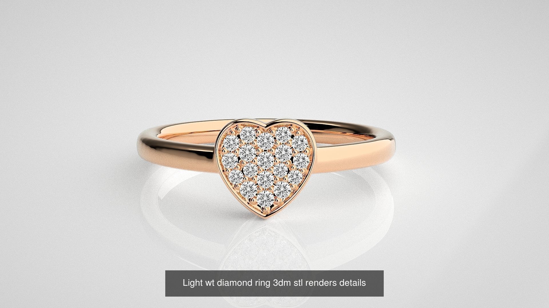30 Light wt diamond ring 3dm stl renders details 3D Model Collection_23