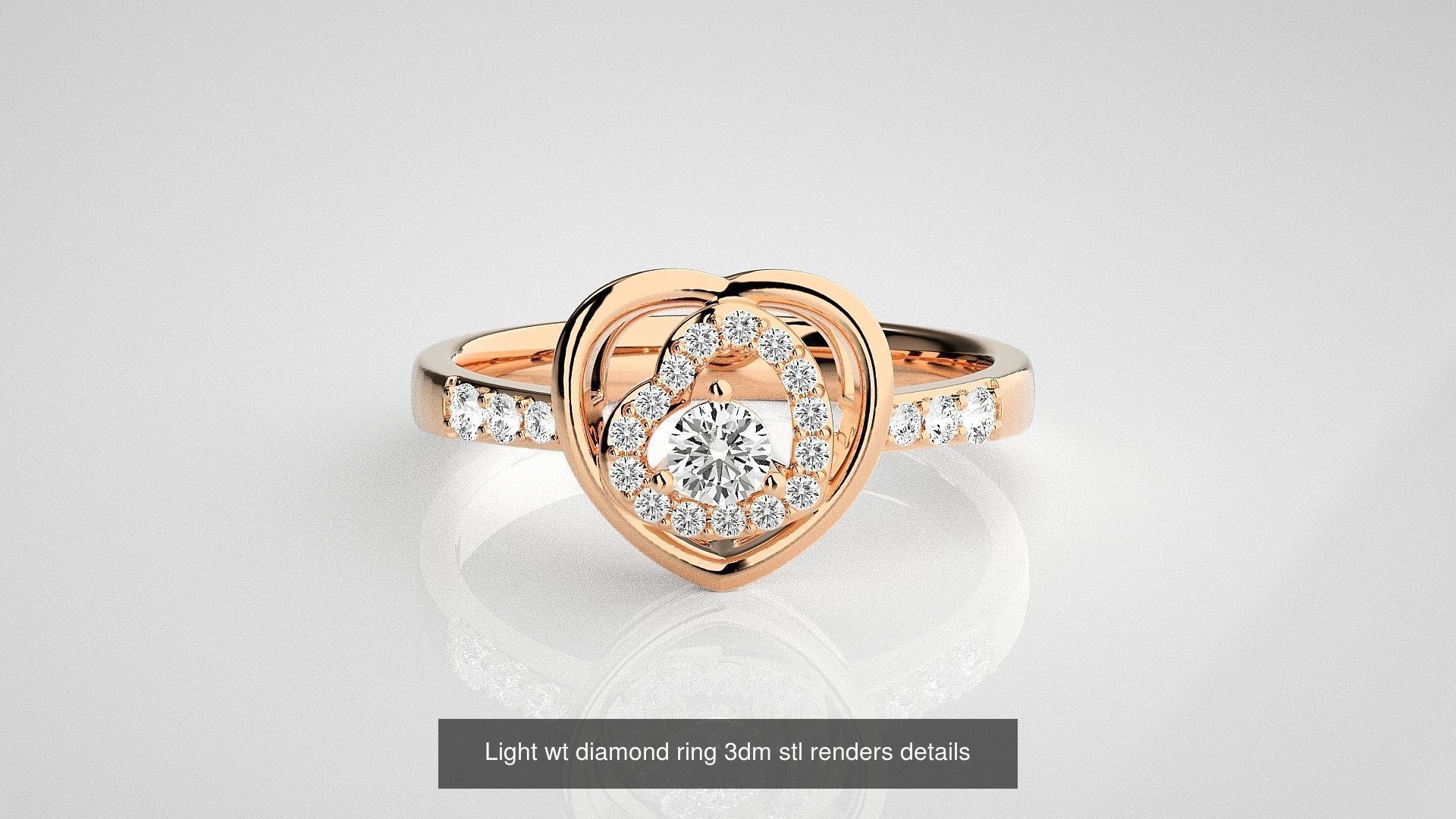 30 Light wt diamond ring 3dm stl renders details 3D Model Collection_22