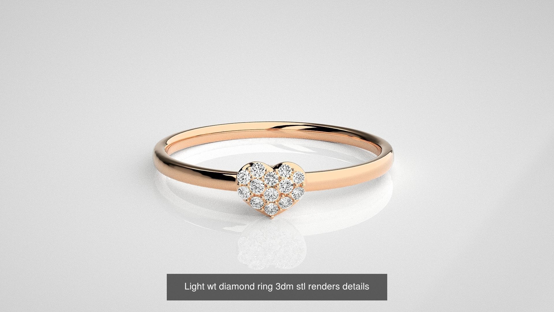 30 Light wt diamond ring 3dm stl renders details 3D Model Collection_26
