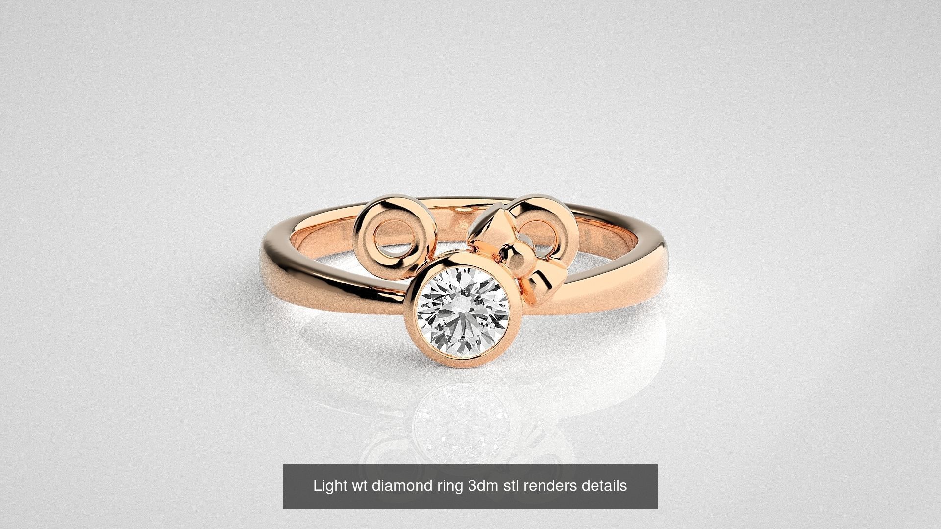 30 Light wt diamond ring 3dm stl renders details 3D Model Collection_25
