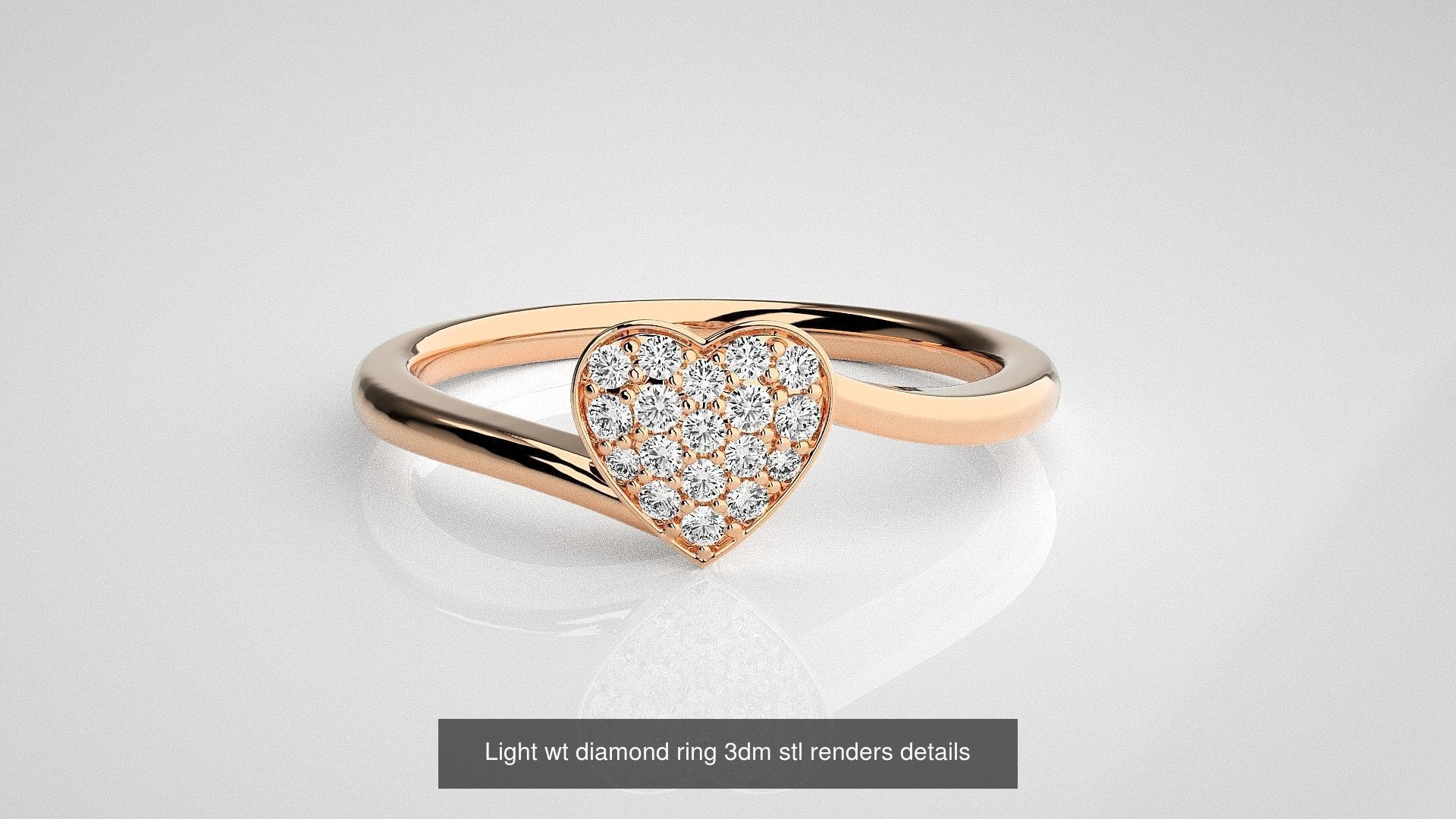 30 Light wt diamond ring 3dm stl renders details 3D Model Collection_21