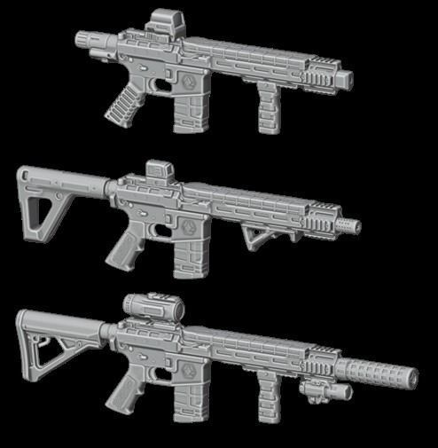 Pack RIFLES60 - 3 Items 3D print model_1