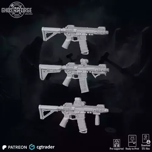 Pack RIFLES38 - 3 Items 3D print model Pack RIFLES38 - 3 Items 3D print model