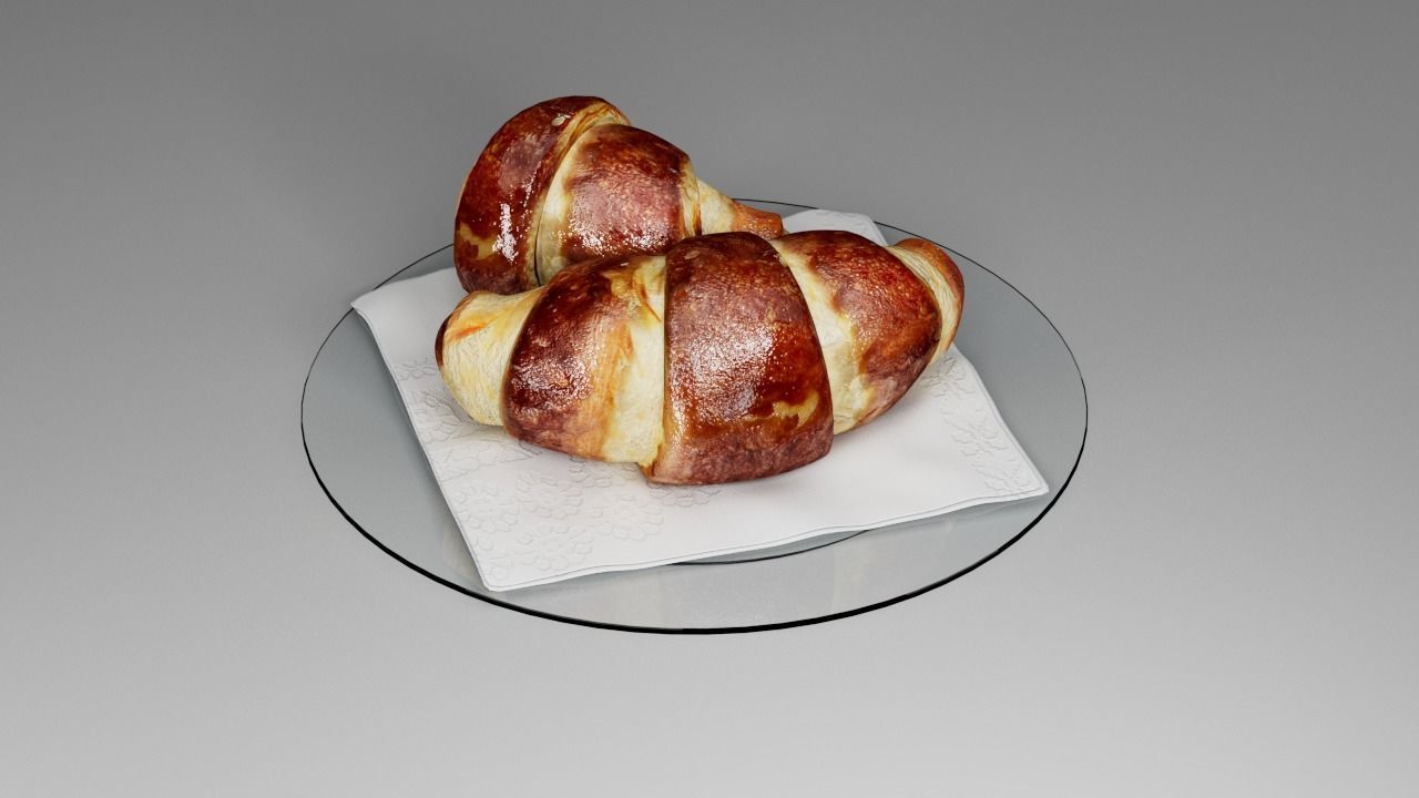 Croissant 3D 3D model_9