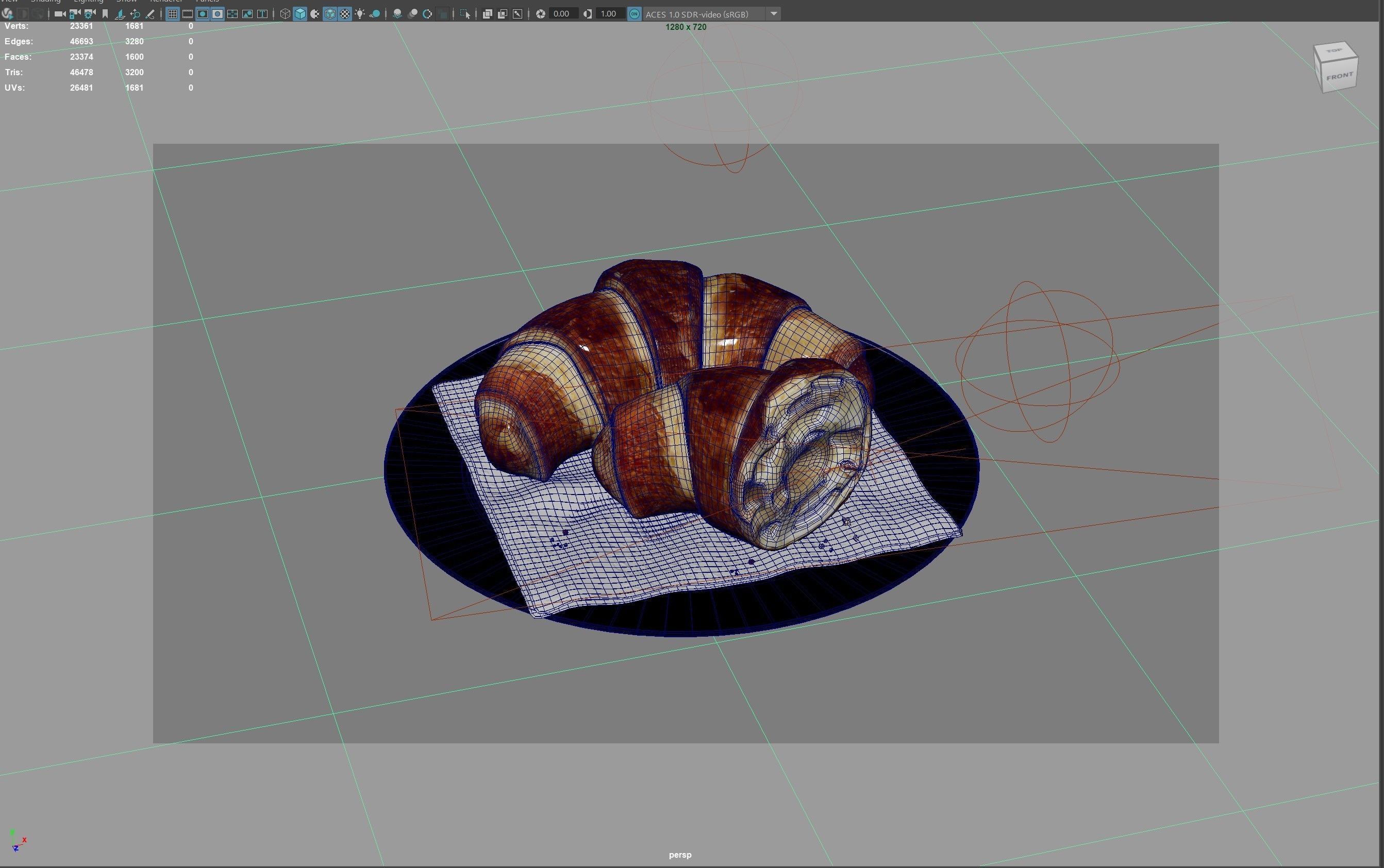 Croissant 3D 3D model_20
