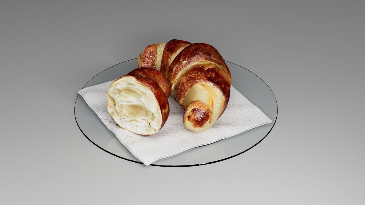 Croissant 3D 3D model_13
