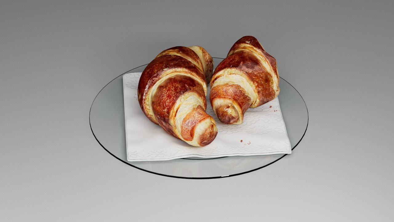 Croissant 3D 3D model_5