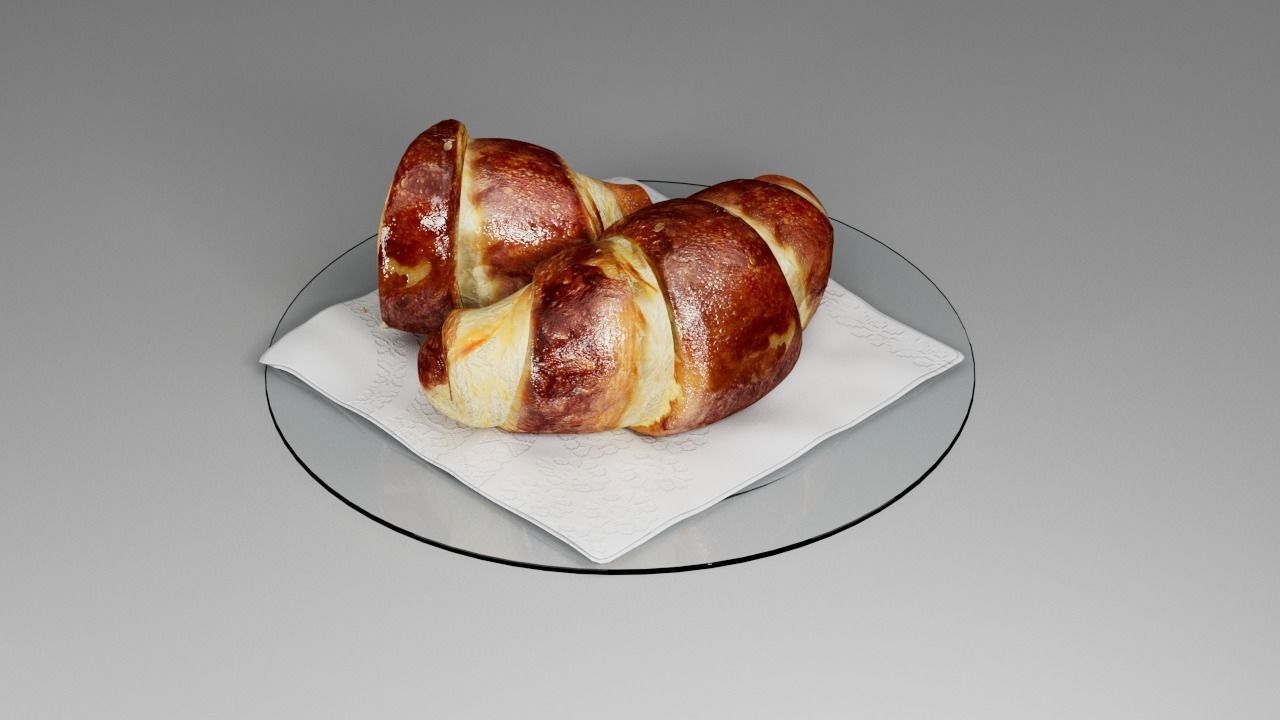 Croissant 3D 3D model_10
