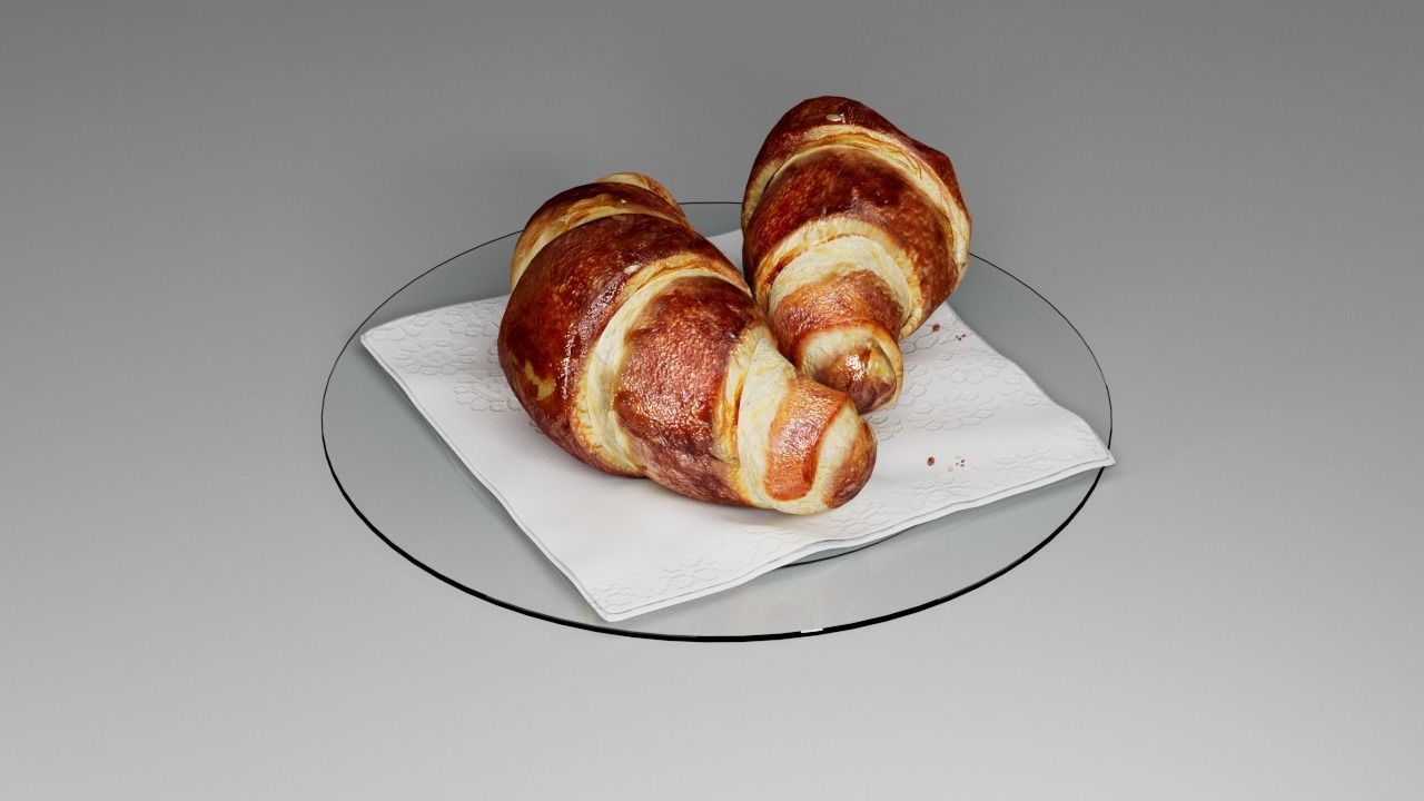 Croissant 3D 3D model_6