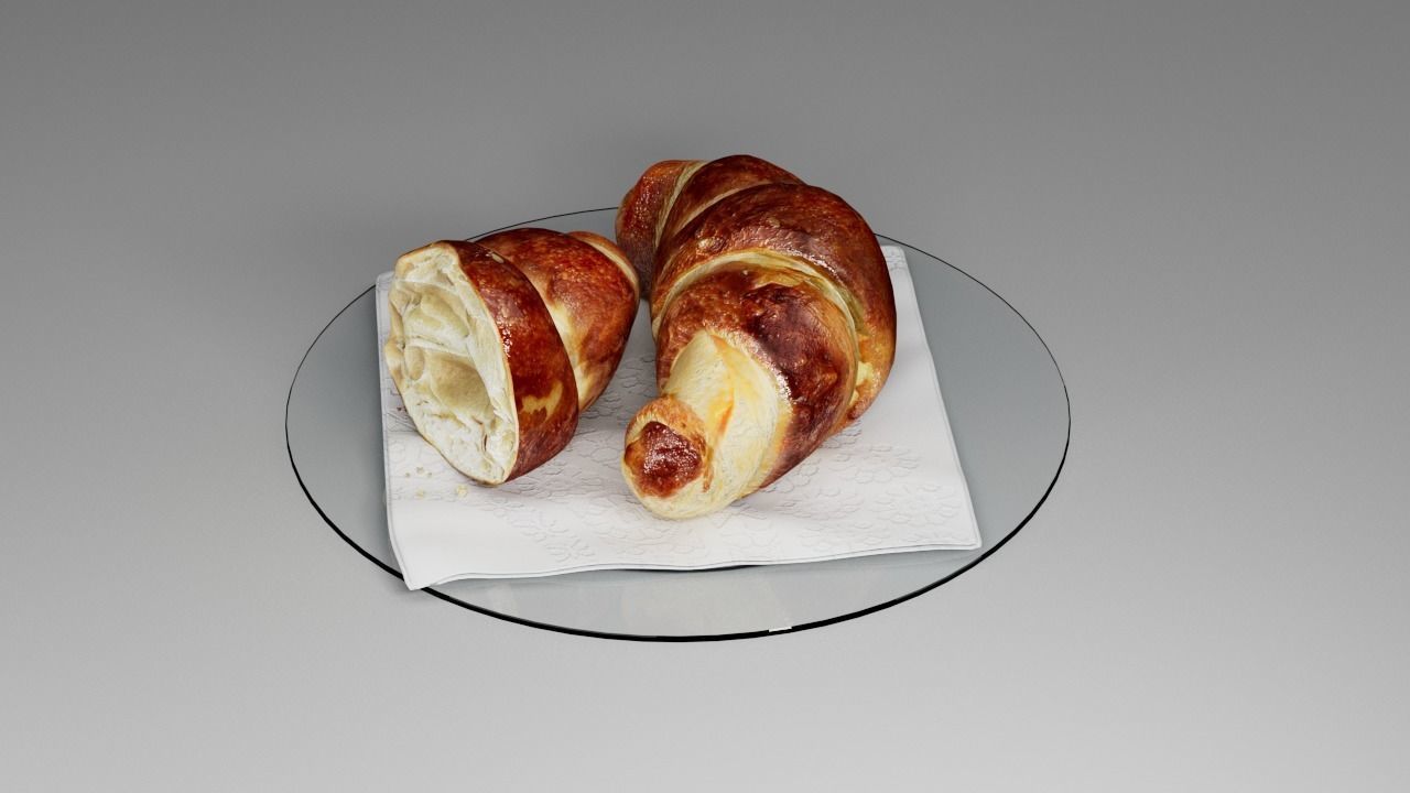 Croissant 3D 3D model_12