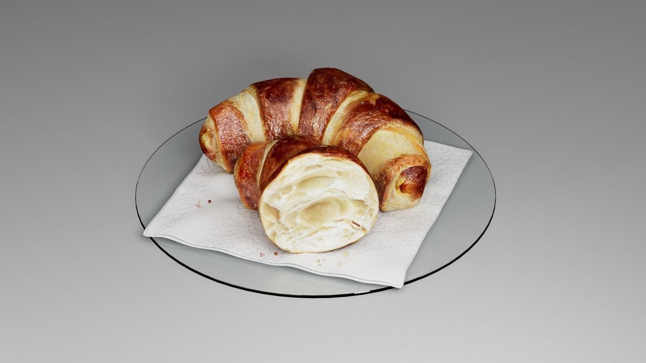 Croissant 3D 3D model_15