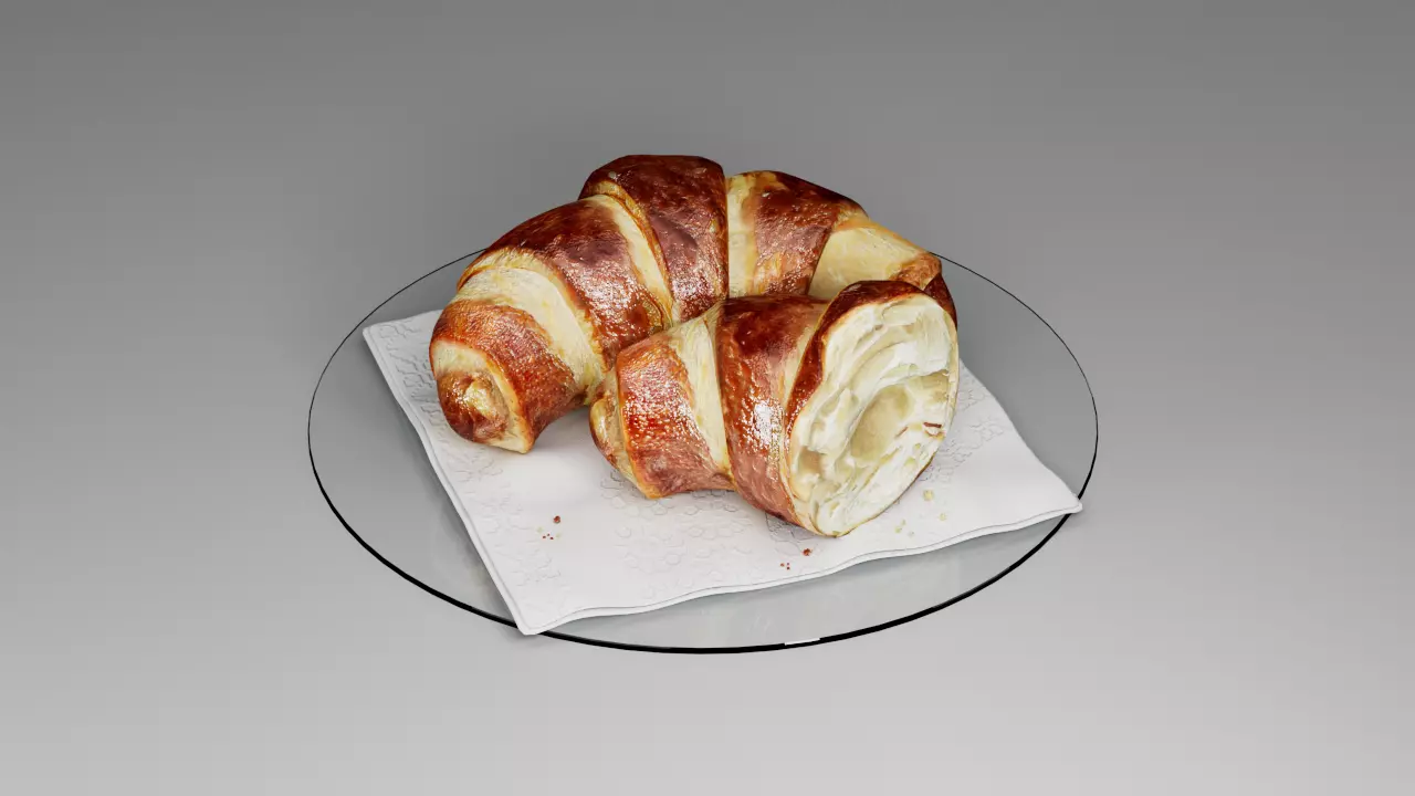 Croissant 3D 3D model_0