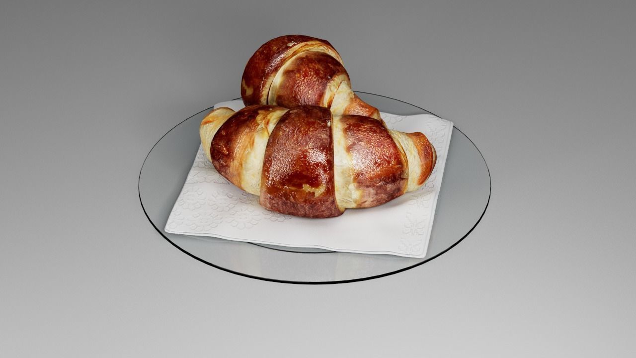 Croissant 3D 3D model_8