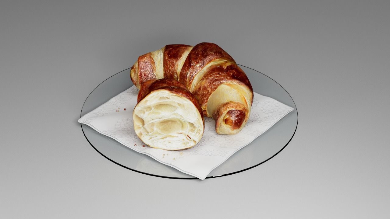 Croissant 3D 3D model_14
