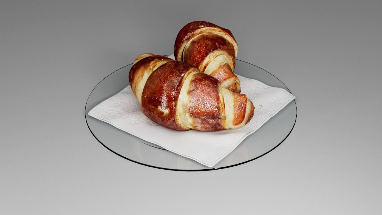 Croissant 3D 3D model_7