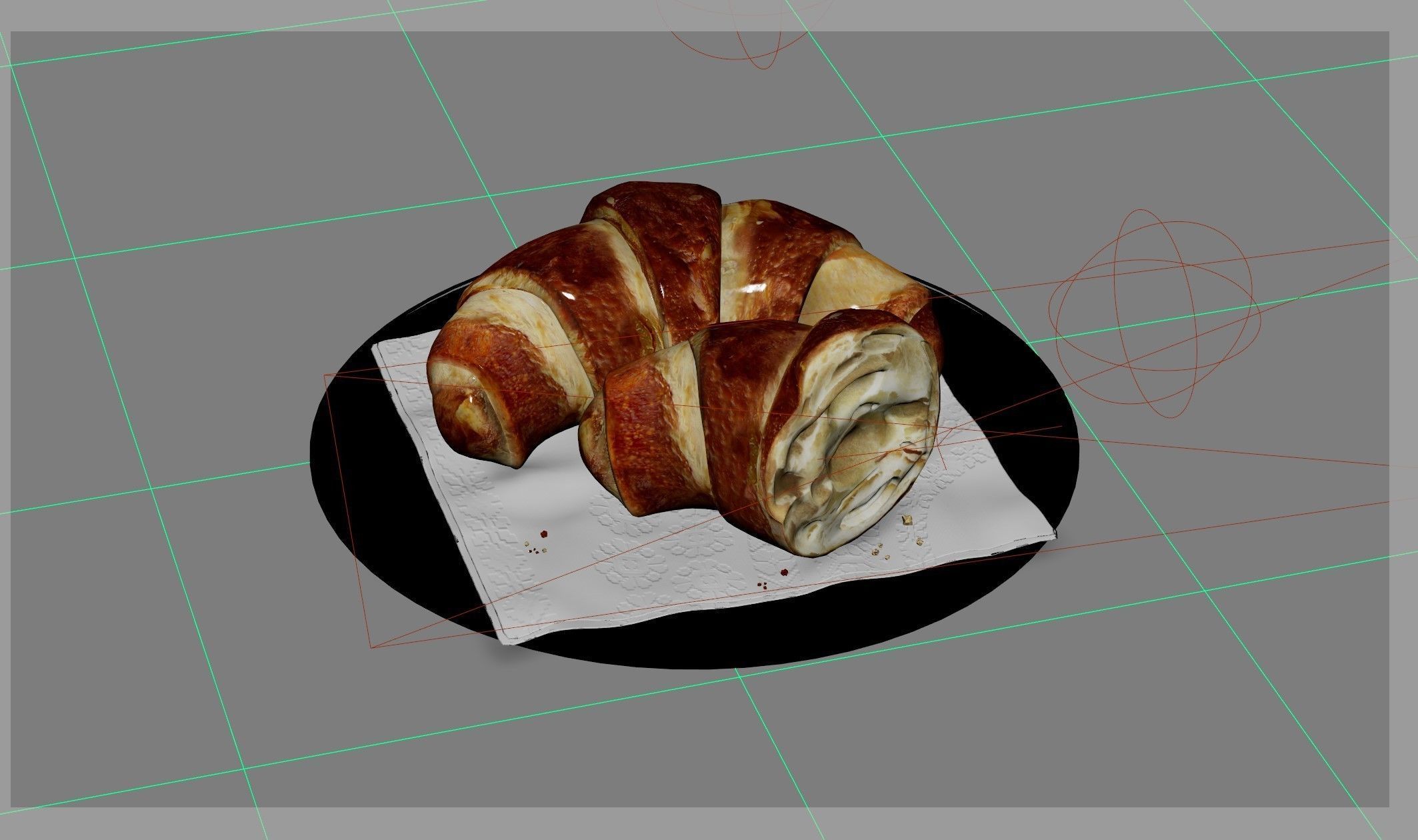 Croissant 3D 3D model_21