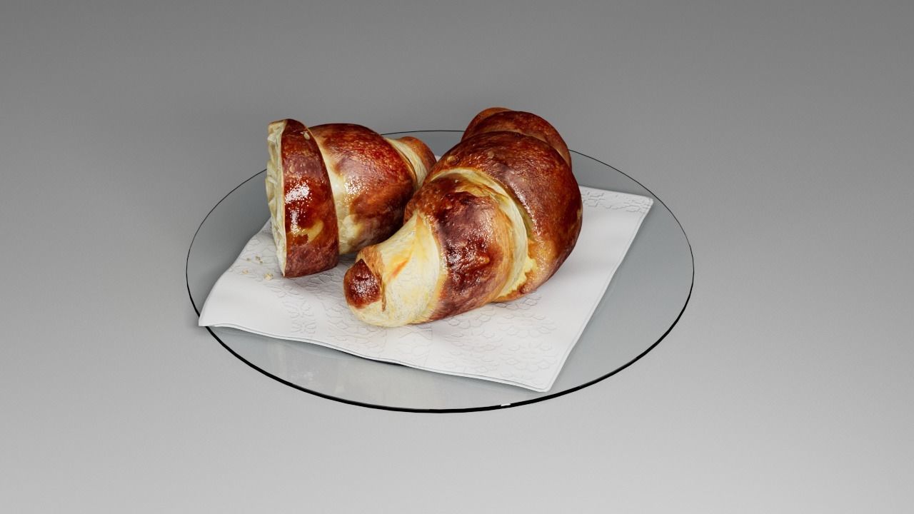 Croissant 3D 3D model_11